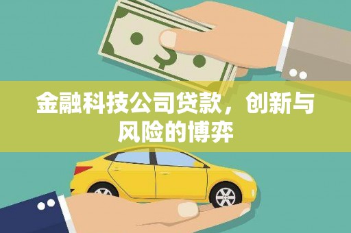 深坑金融科技公司贷款，创新与风险的博弈