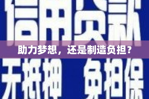 深坑助力梦想，还是制造负担？