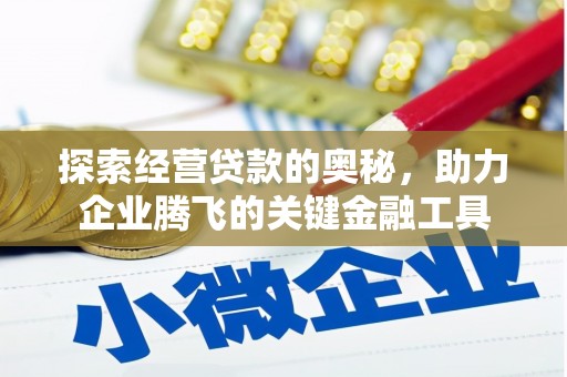 深坑探索经营贷款的奥秘，助力企业腾飞的关键金融工具