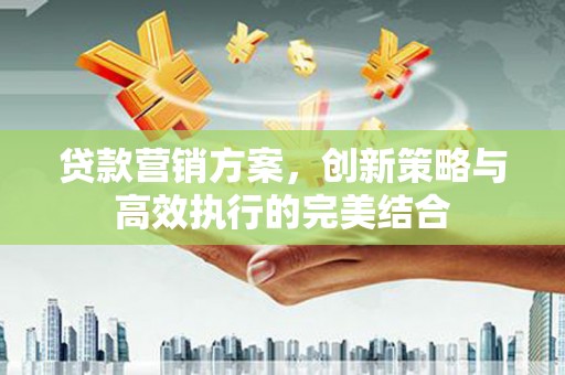 深坑贷款营销方案，创新策略与高效执行的完美结合