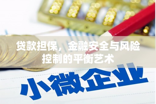 深坑贷款担保，金融安全与风险控制的平衡艺术