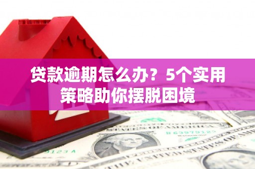 深坑贷款逾期怎么办？5个实用策略助你摆脱困境