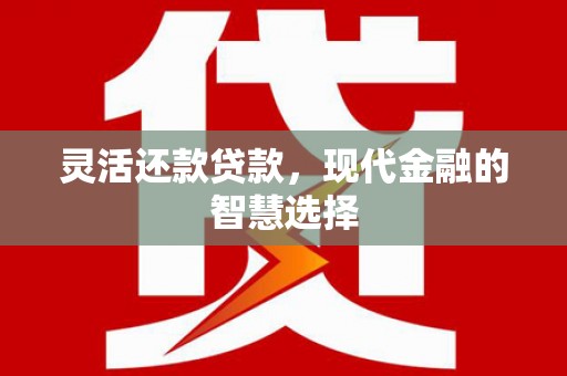 深坑灵活还款贷款，现代金融的智慧选择