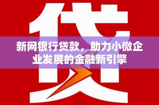 深坑新网银行贷款，助力小微企业发展的金融新引擎