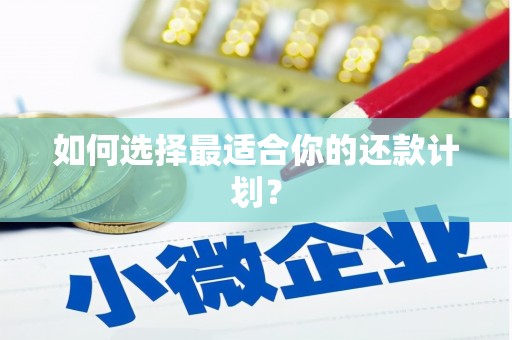 深坑如何选择最适合你的还款计划？