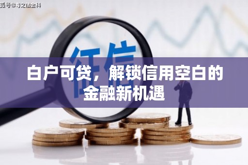 深坑白户可贷，解锁信用空白的金融新机遇