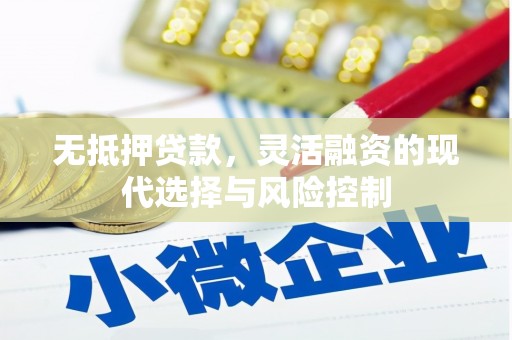 深坑无抵押贷款，灵活融资的现代选择与风险控制