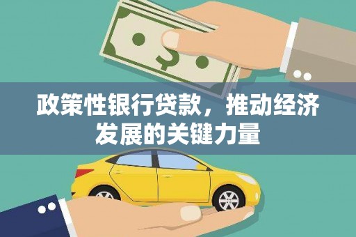 深坑政策性银行贷款，推动经济发展的关键力量