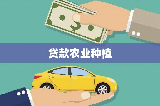 深坑贷款农业种植