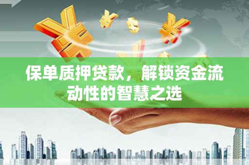 深坑保单质押贷款，解锁资金流动性的智慧之选