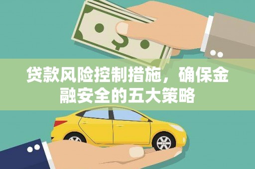 深坑贷款风险控制措施，确保金融安全的五大策略