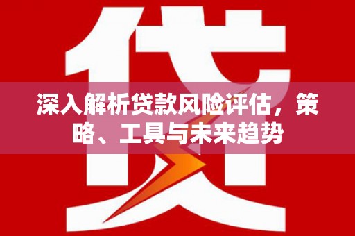 深坑深入解析贷款风险评估，策略、工具与未来趋势
