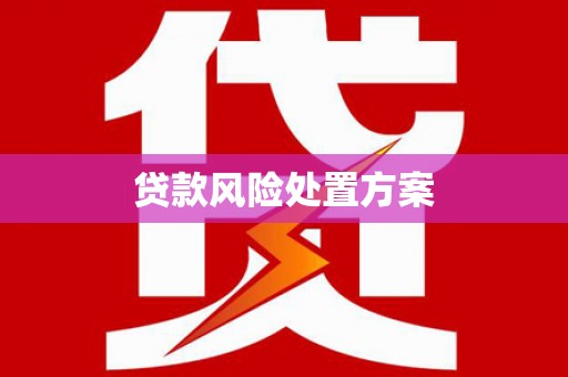 深坑贷款风险处置方案