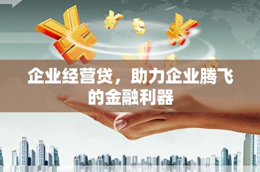 深坑企业经营贷，助力企业腾飞的金融利器