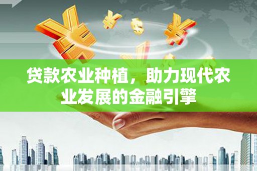 深坑贷款农业种植，助力现代农业发展的金融引擎