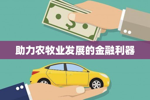 深坑助力农牧业发展的金融利器