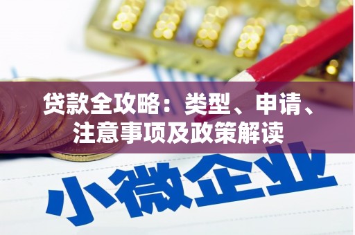 深坑贷款全攻略：类型、申请、注意事项及政策解读