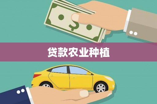 深坑贷款农业种植